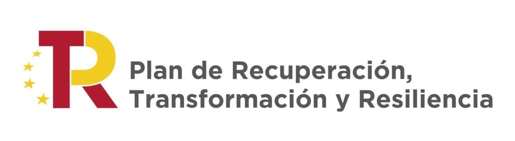 Logo del Plan de Recuperación, Transformación y Resiliencia del Gobierno de España, financiado por la Unión Europea – NextGenerationEU